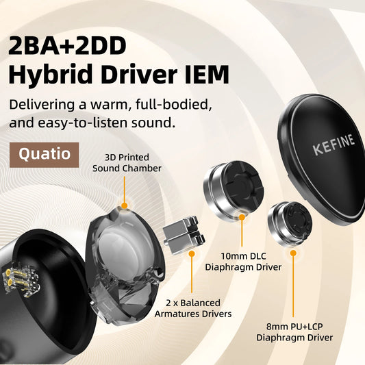 High Resolution Hybrid In-Ear Earphones with Tuning Nozzles