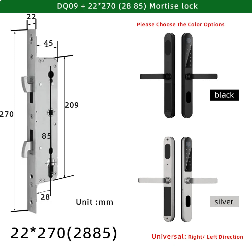 IP68 Waterproof Door Lock with Fingerprint & App