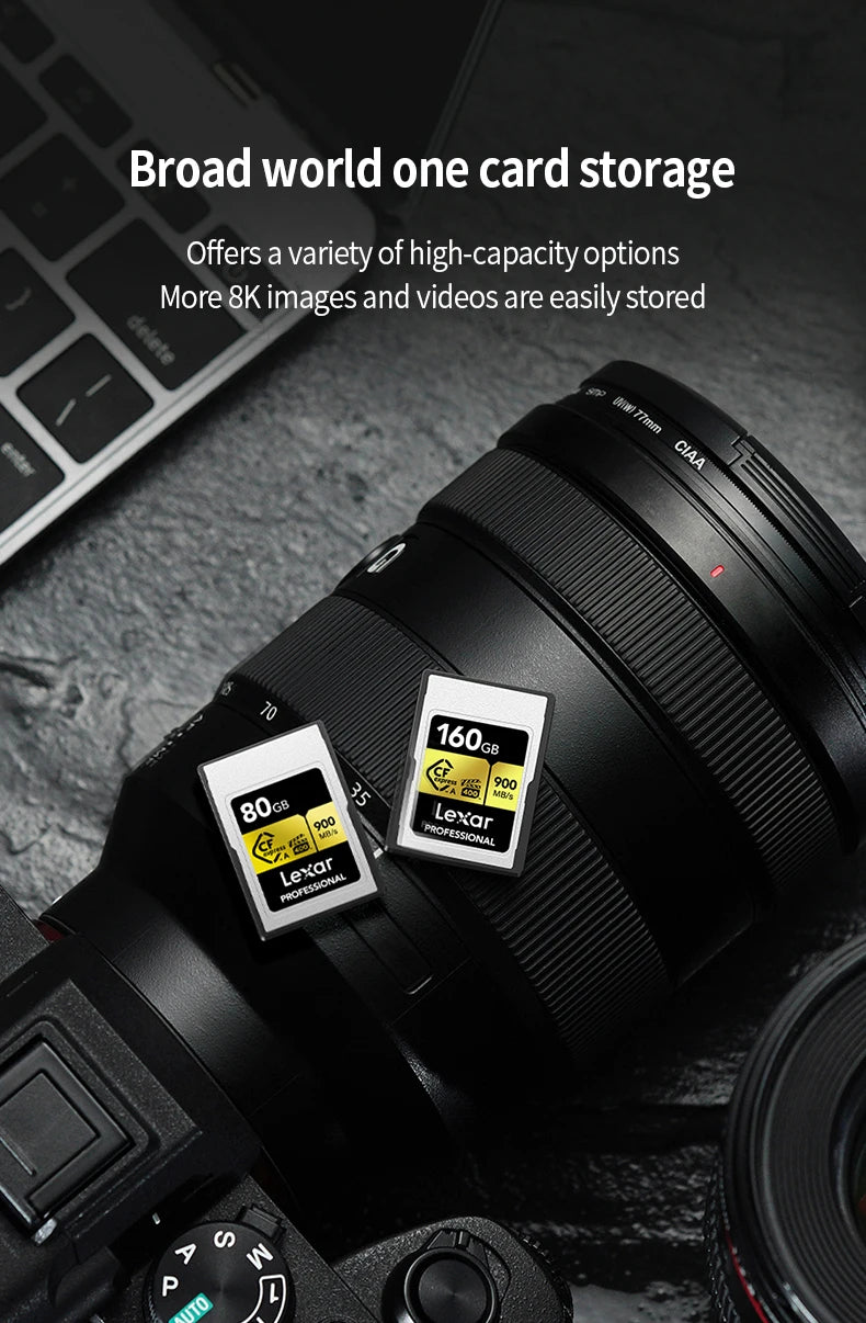 160GB 4K CFexpress A Memory Plus High-Speed Reader