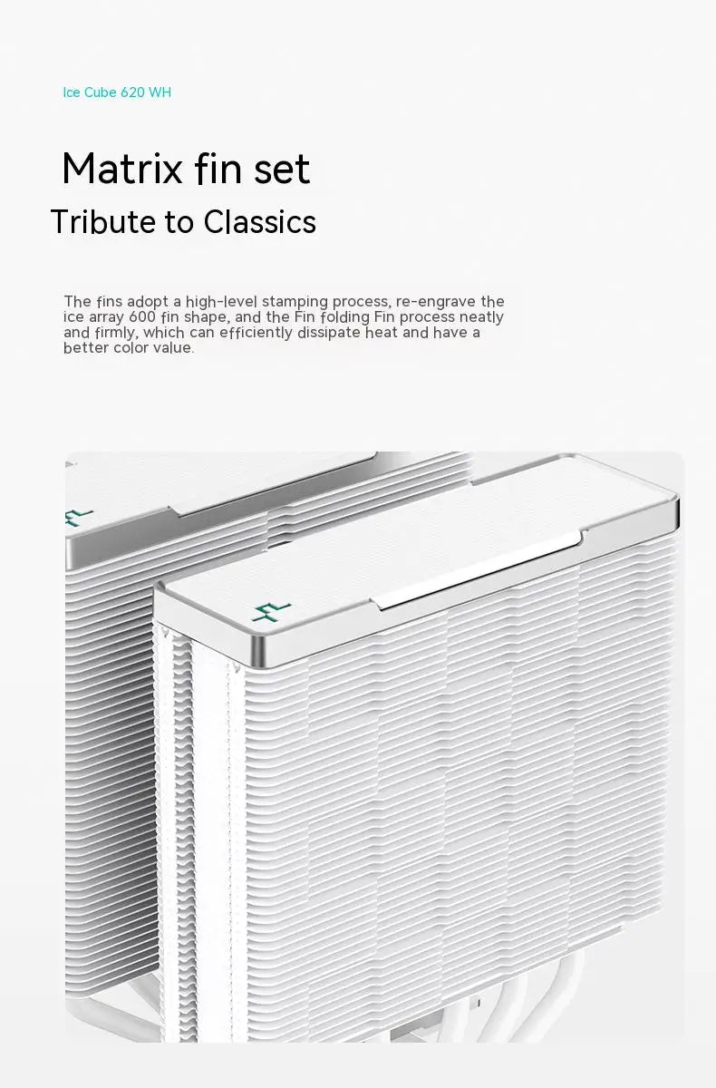 Zero Dark Dual Tower CPU Cooler with 6 Heat Pipes