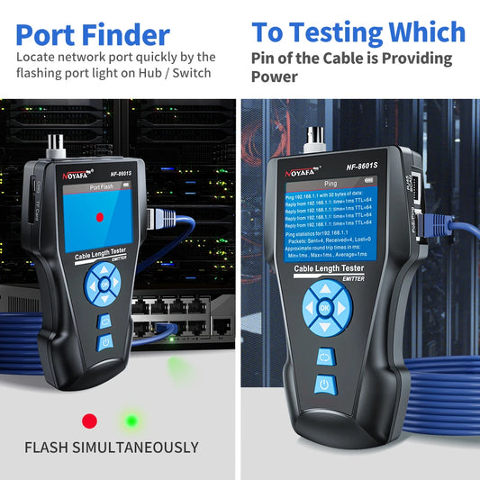 Network Cable Tracker with TDR Measurement PoE and Fault Detection