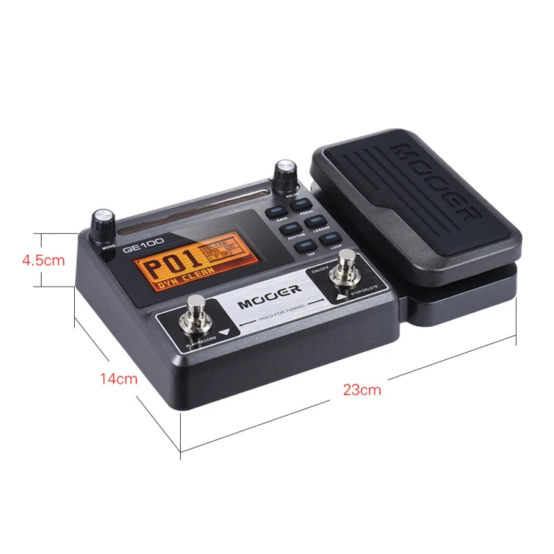 Portable Guitar Multi-Effects Processor Pedal with Loop and Tuner