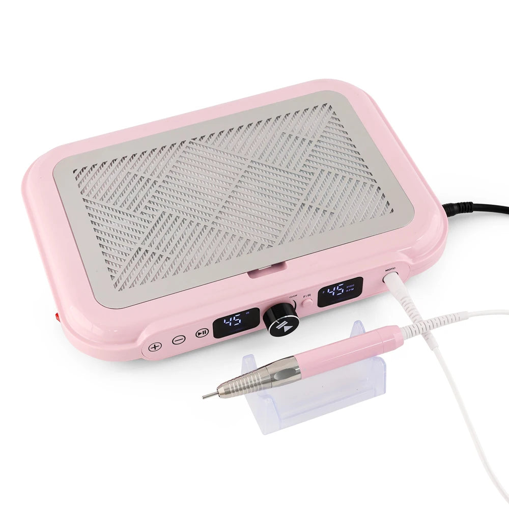 Powerful Nail Cleaner with Brushless Drill Pink