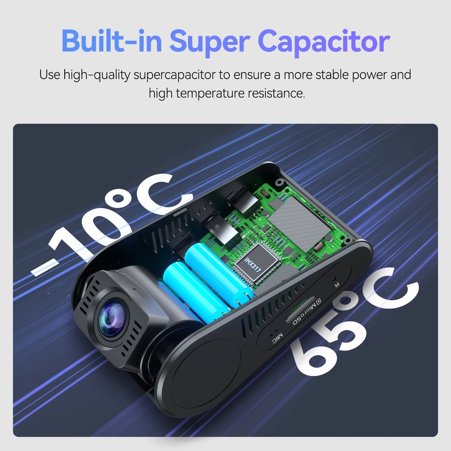 4K Ultra HD Dual Car Dash Camera with Parking Mode
