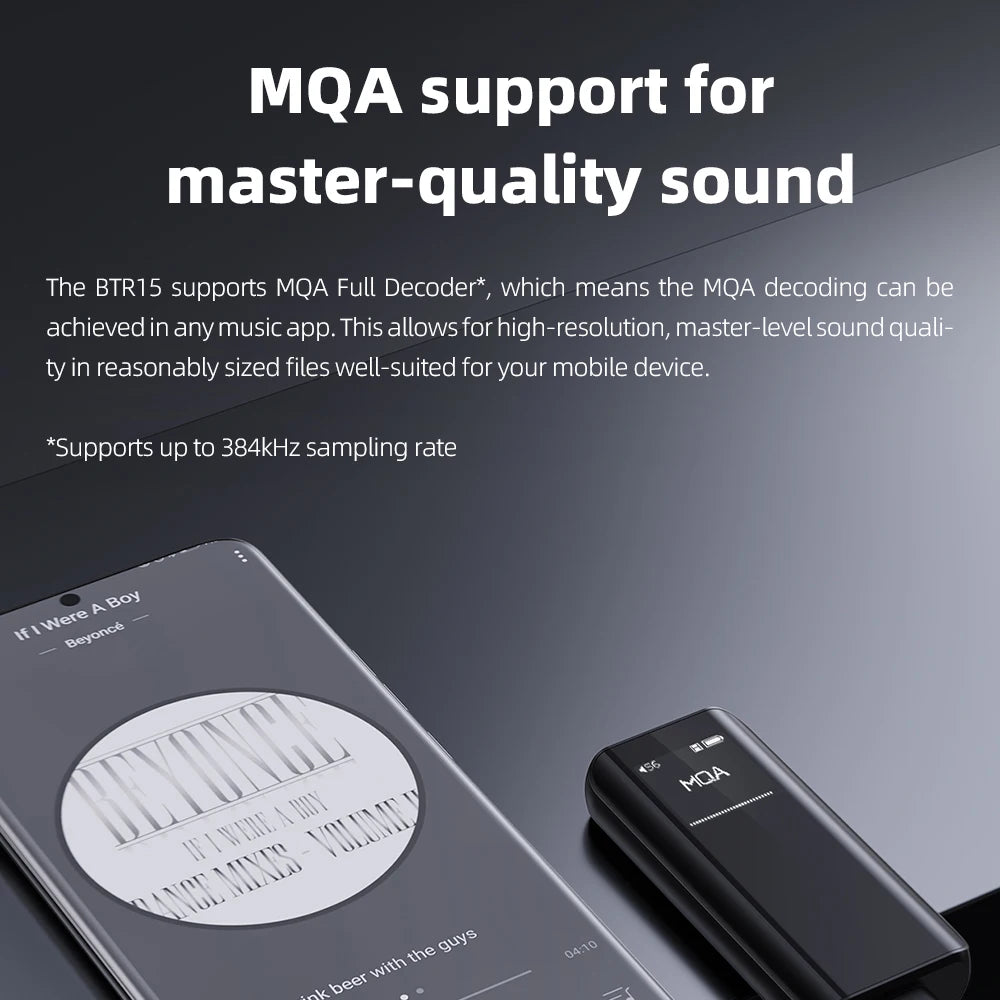 Portable Bluetooth DAC Headphone Amplifier with 3.5mm & 4.4mm Output