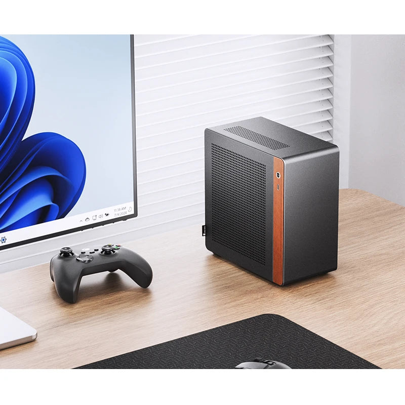 Black Ultra-Slim 4.5L Mini ITX Case for FLEX PSU