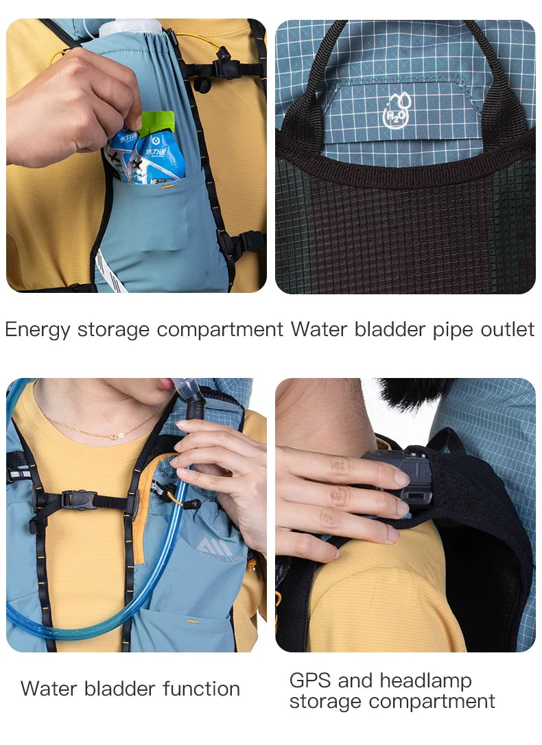 White 30L Lightweight Waterproof Hiking Backpack for Outdoor Adventures