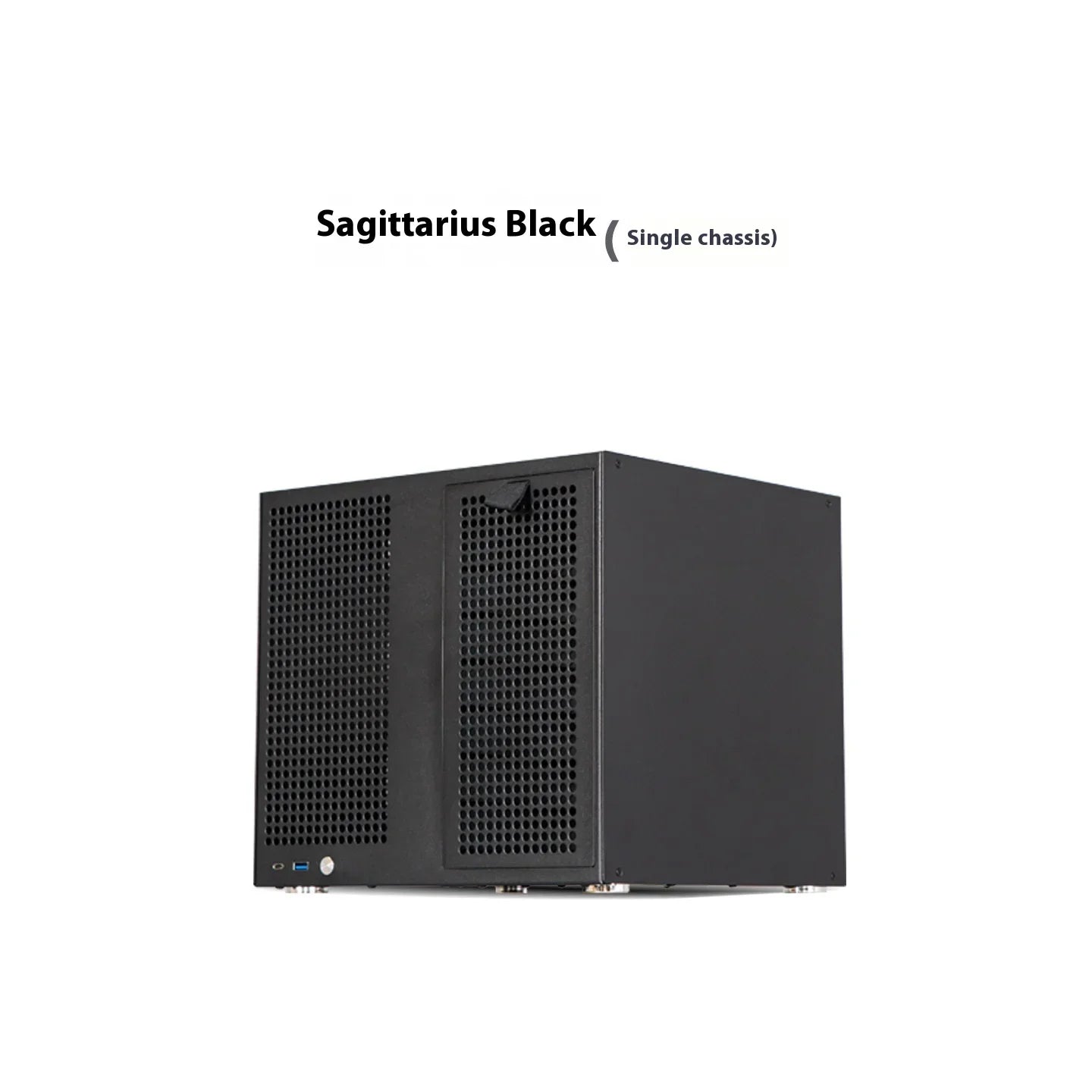 Black 8-Bay NAS Server Case with ATX Power Support