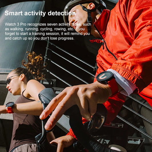 Rechargeable Smartwatch with GPS Blood Oxygen Monitor Orange Edition