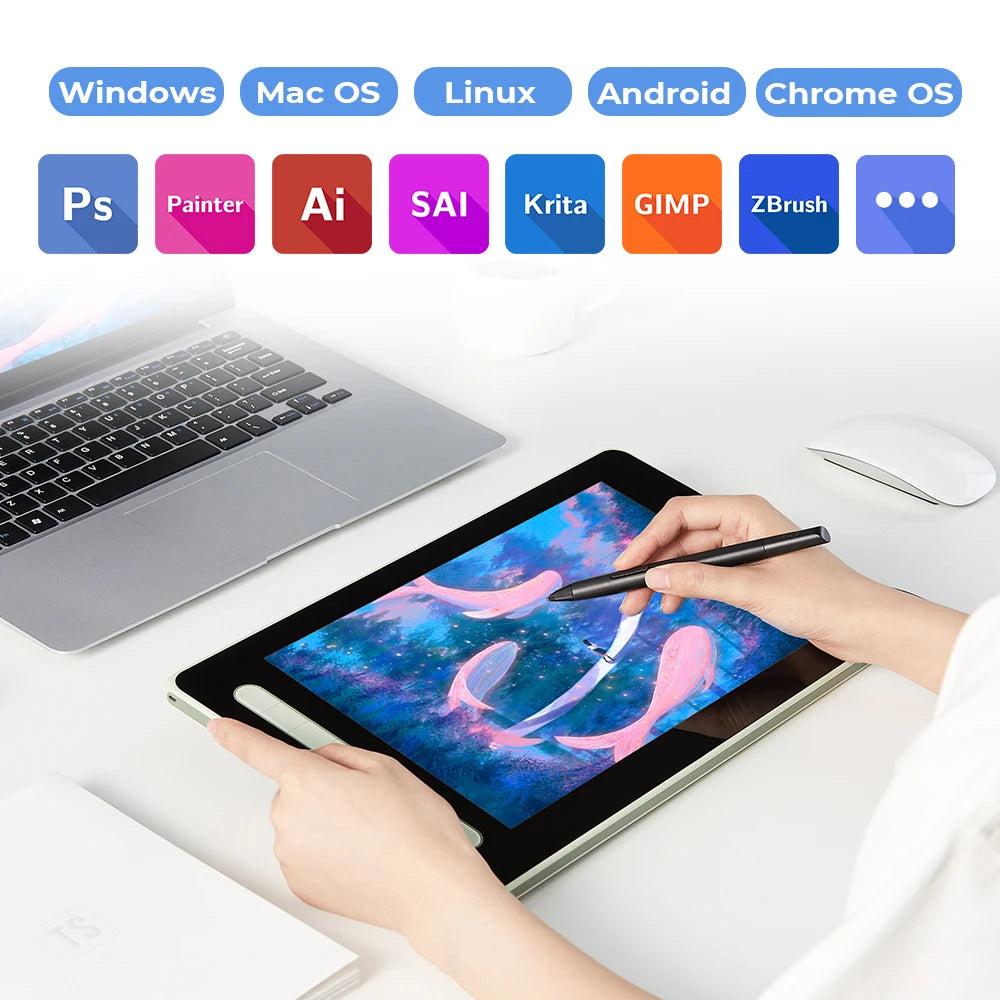 Adjustable Stand 12 Inch Drawing Monitor Type C