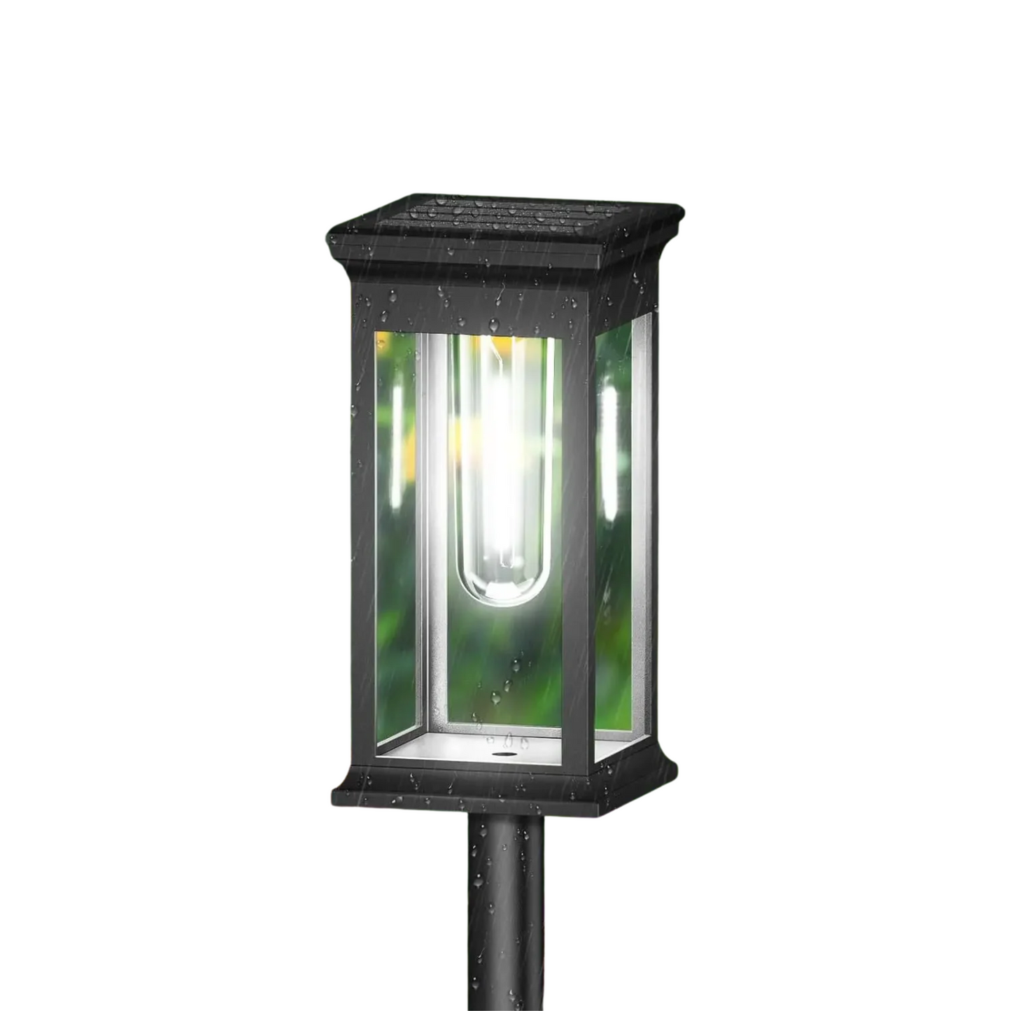 10 Pack White Solar Garden Path Lights for Walkways and Lawns