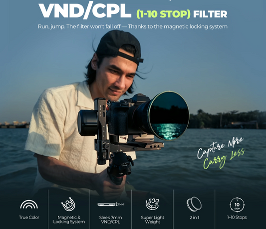 82mm Variable ND CPL Cine Pro Filter Kit 1-10 Stops