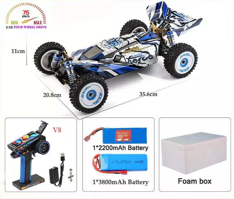 High Speed 4WD Brushless Remote Control Car 75km/h