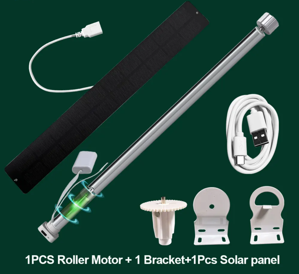 Smart Tuya Blind Motor Kit 28mm with Solar Panel