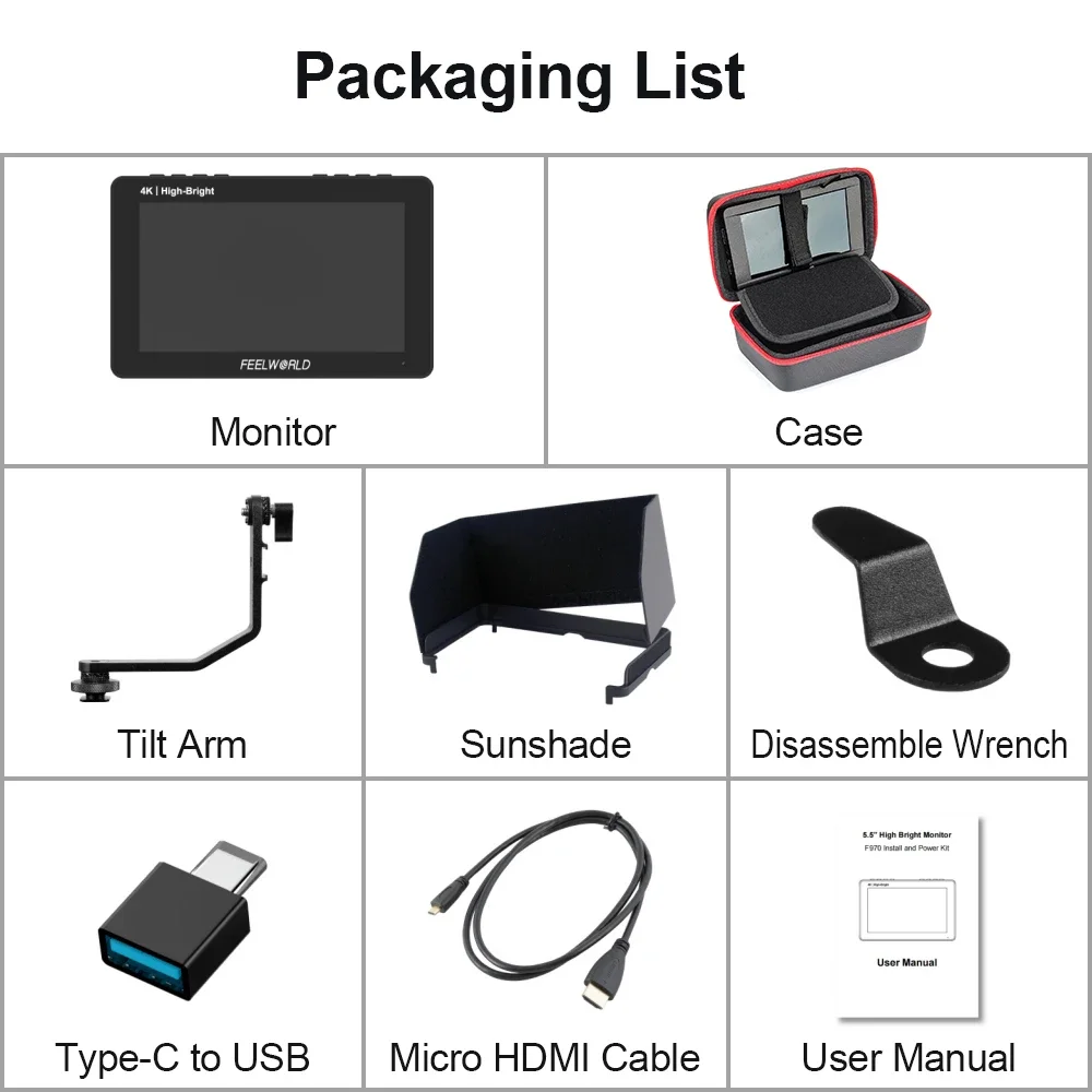 F5 PROX 5.5″ Field Monitor with Protective Case