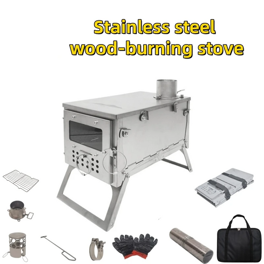 Folding Outdoor Wood Stove Chimney 3m for Camping