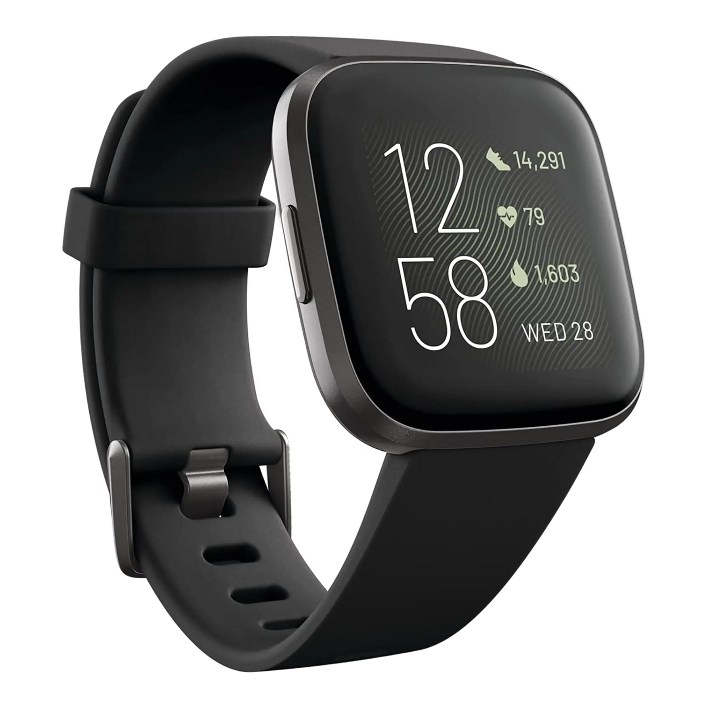 Waterproof Black Smartwatch with Sleep & Swim Tracking
