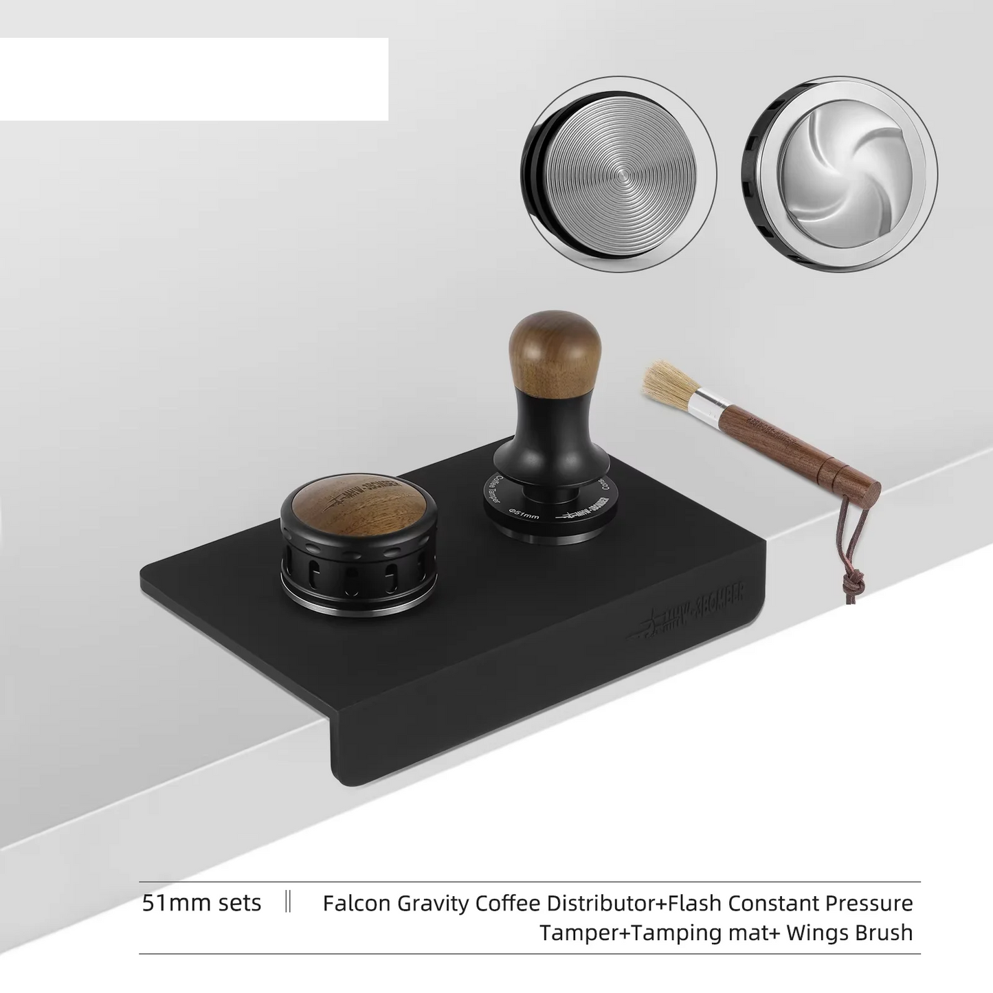 Adaptive 51mm Espresso Distributor with Air Hole
