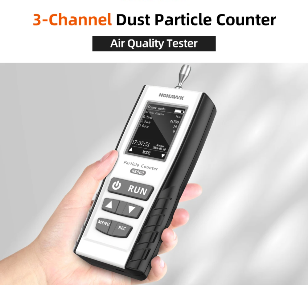 Compact 3 Channel Air Quality Monitor for Indoor Pollution Detection