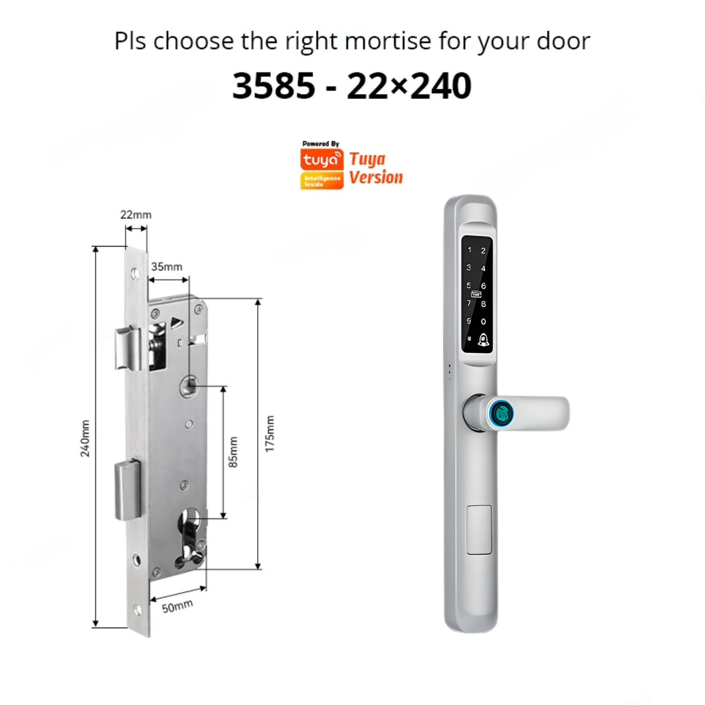 High-End Smart Door Lock WiFi RFID Fingerprint Code Entry