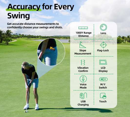650Y Golf Laser Rangefinder with Slope Yellow