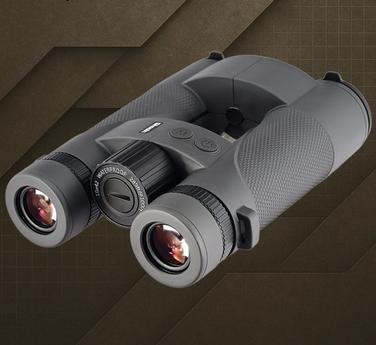 Black Tactical 10x42 Laser Rangefinder Binoculars 2500m Range