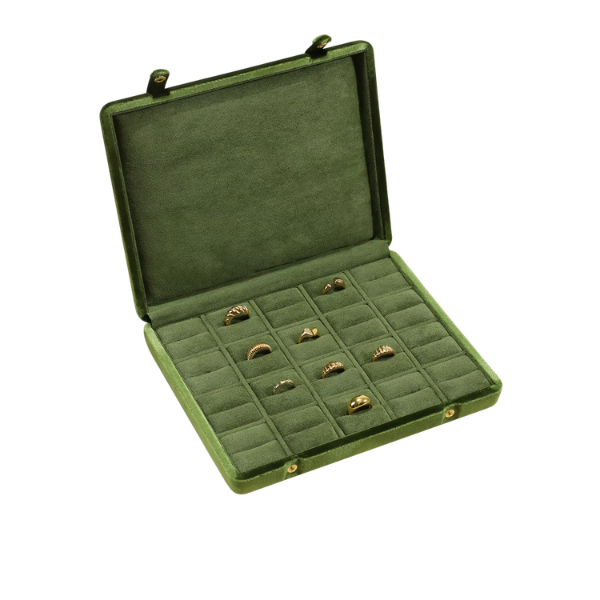 Large Velvet Jewellery Organiser Case for Collectors