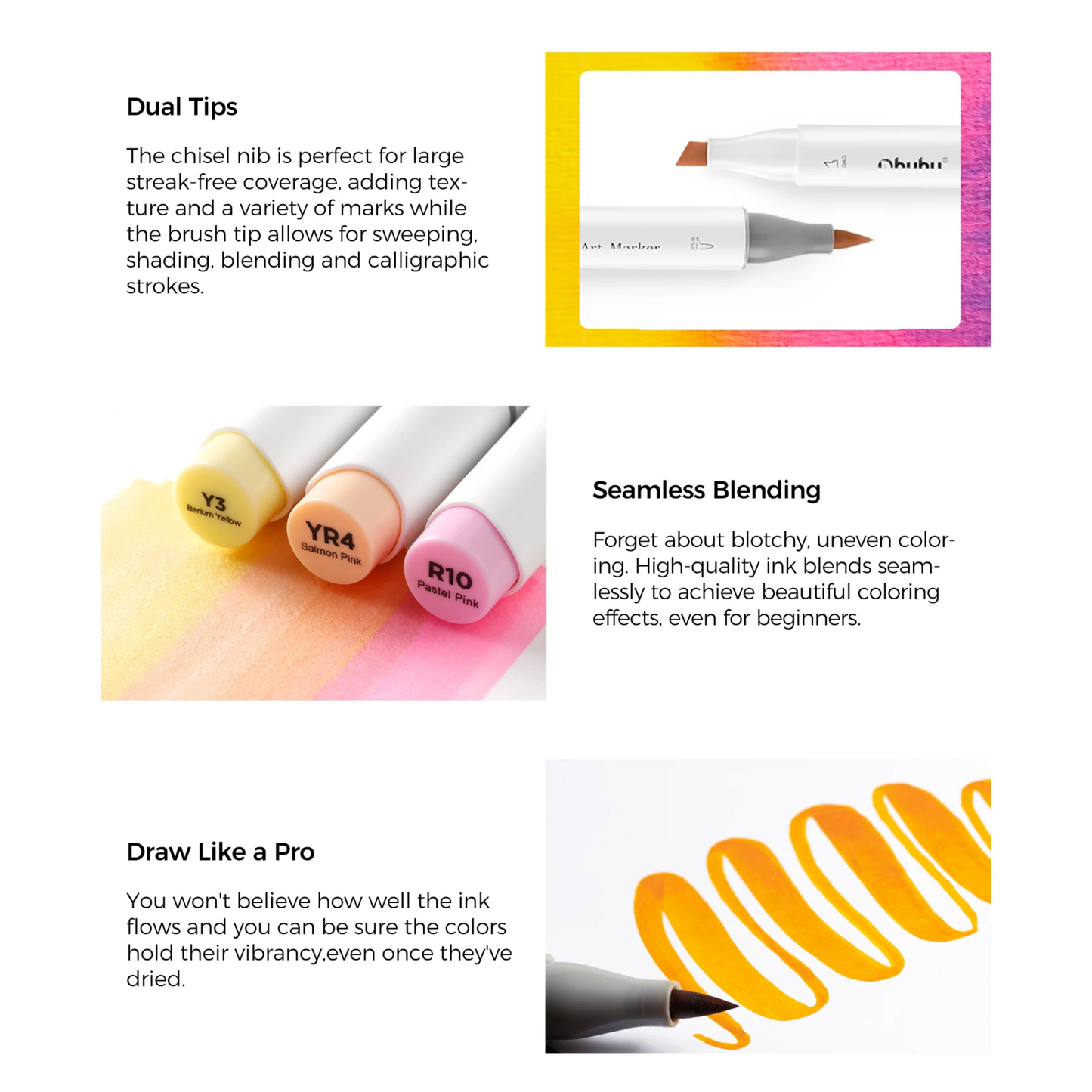 104 Colors Alcohol Art Marker Set Dual Tip