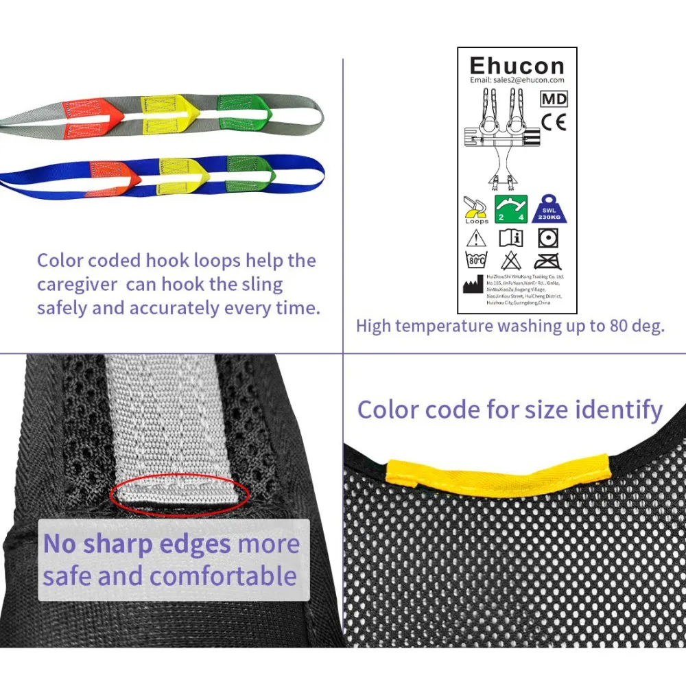 Padded Patient Lift Sling Small for Walking Assistance