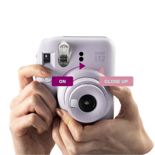 Portable Instant Film Camera Purple Easy Photo Printing