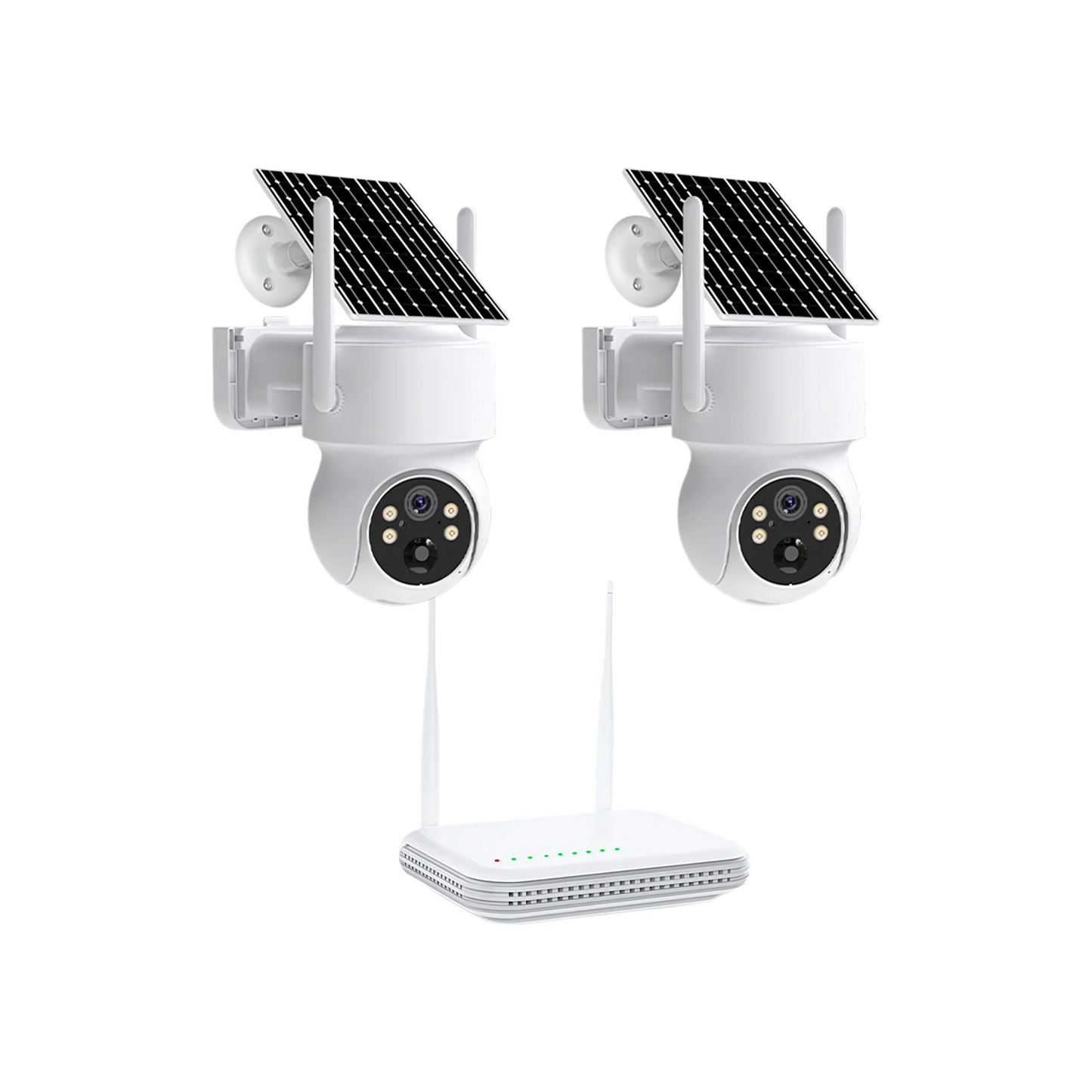 2 Camera 8CH Outdoor WiFi Surveillance Set with 2TB