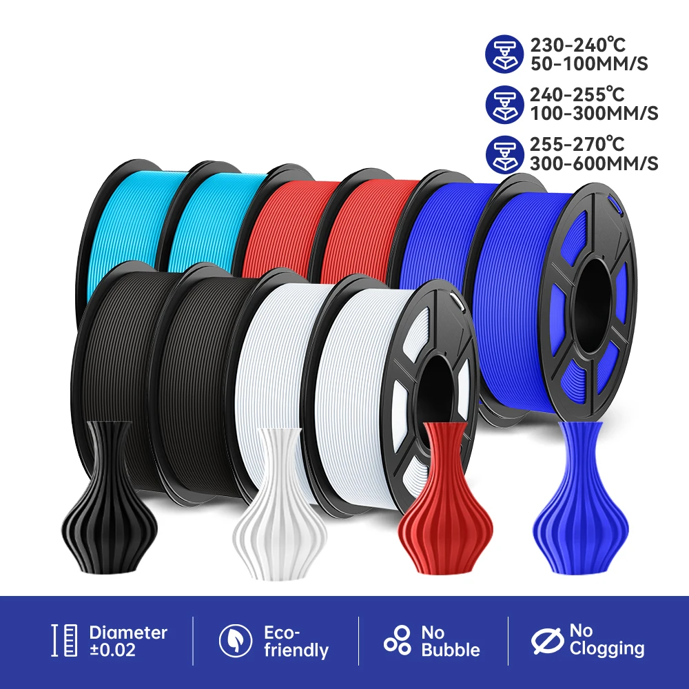 High Speed Mixed PETG 10 Rolls 1.75mm 3D Filament