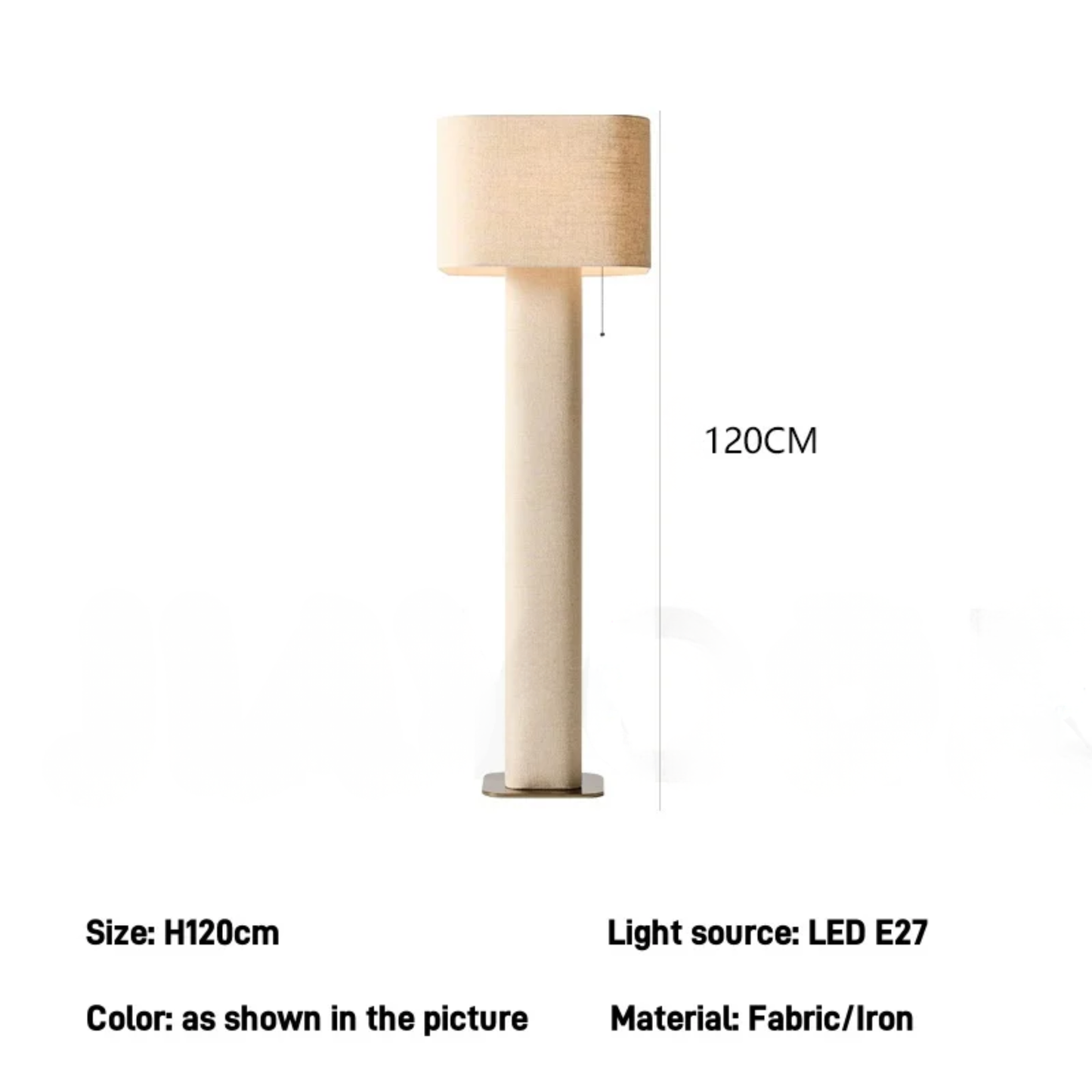 120cm Stylish Vertical Lamp with Warm Ambient Light