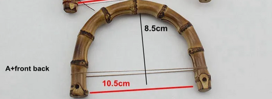 Front Back Light DIY Replacement 30pcs Bamboo Bag Handles