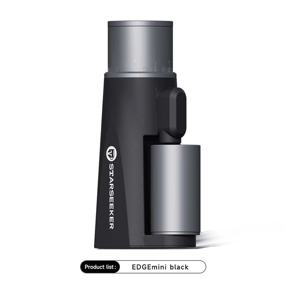 Portable Electric Coffee Grinder 38mm Cone Burr Black