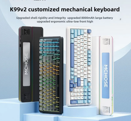 Bluetooth Mechanical Keyboard with Numberpad Pink
