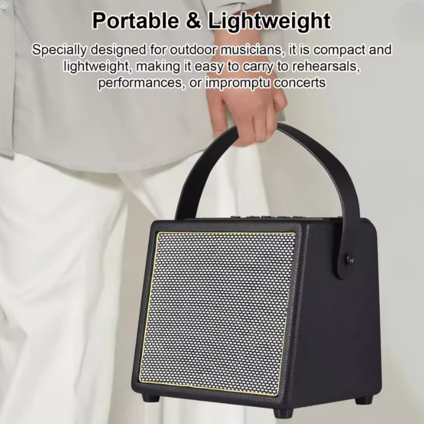 30W Portable Bass Guitar Amplifier with Bluetooth and Multi Effects