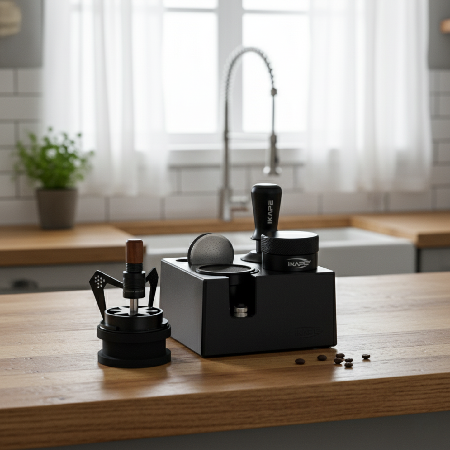 58.5mm Barista Espresso Kit Six Piece Set Black