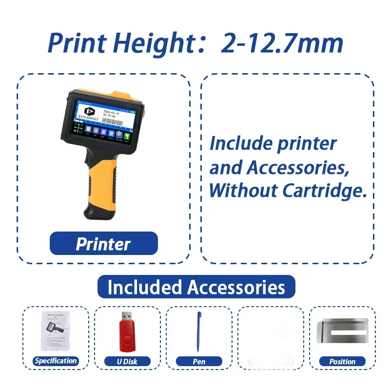 Handheld Portable Printer Without Ink for Label and QR Code