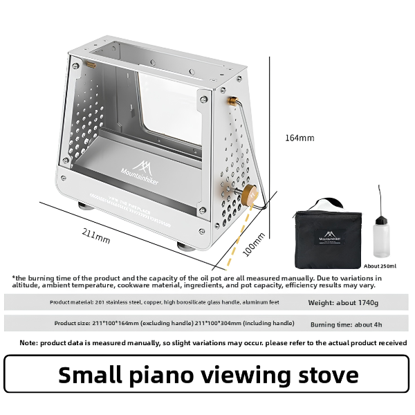 Portable Stainless Steel Mini Outdoor Wood Burning Stove