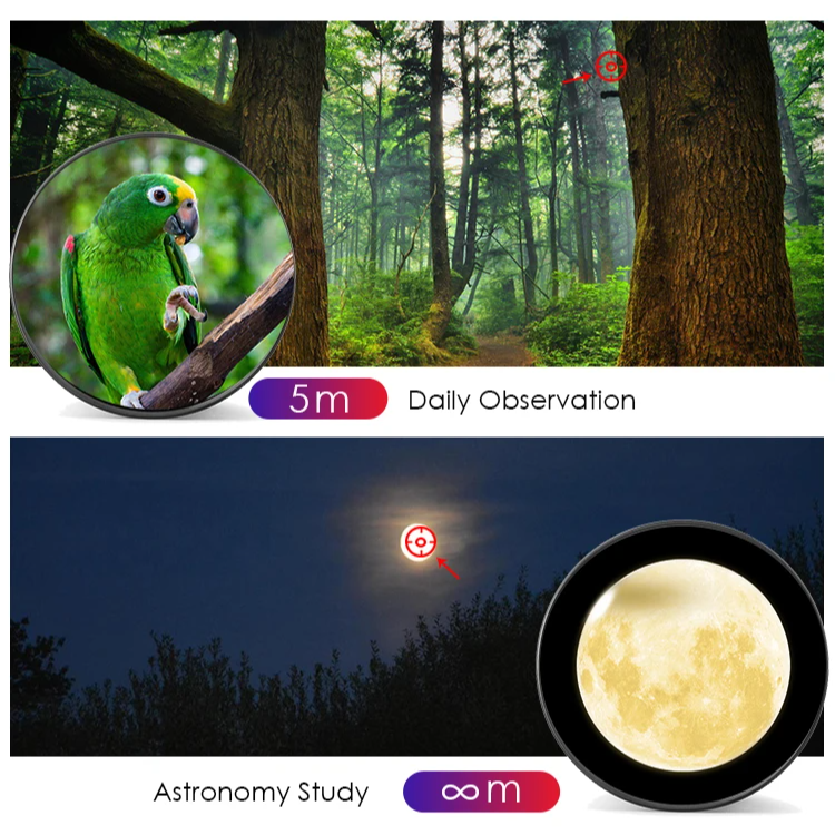 Smartphone 60x Telescope with Adjustable Tripod and Remote Control