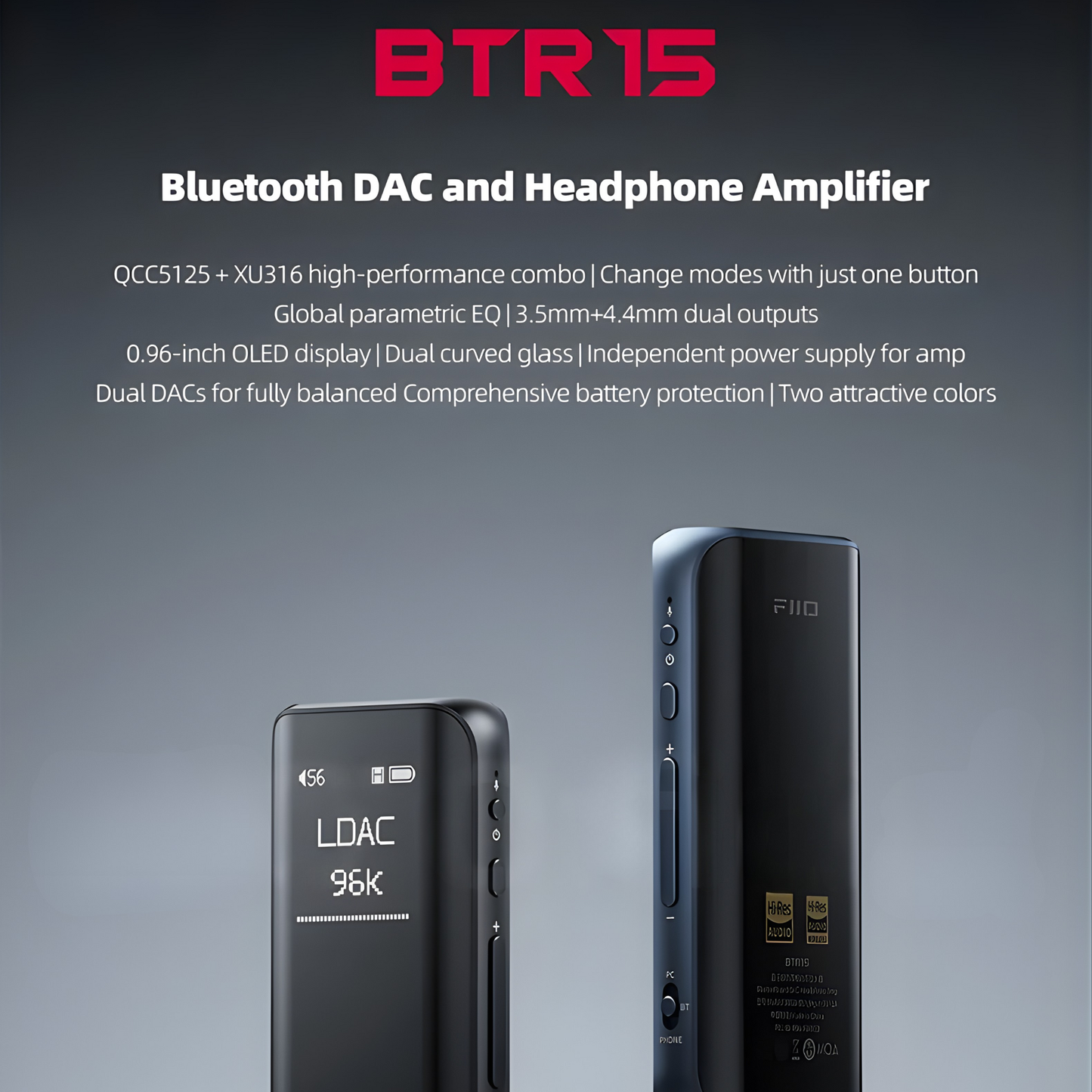 Portable Bluetooth 5.1 DAC AMP with LDAC Support