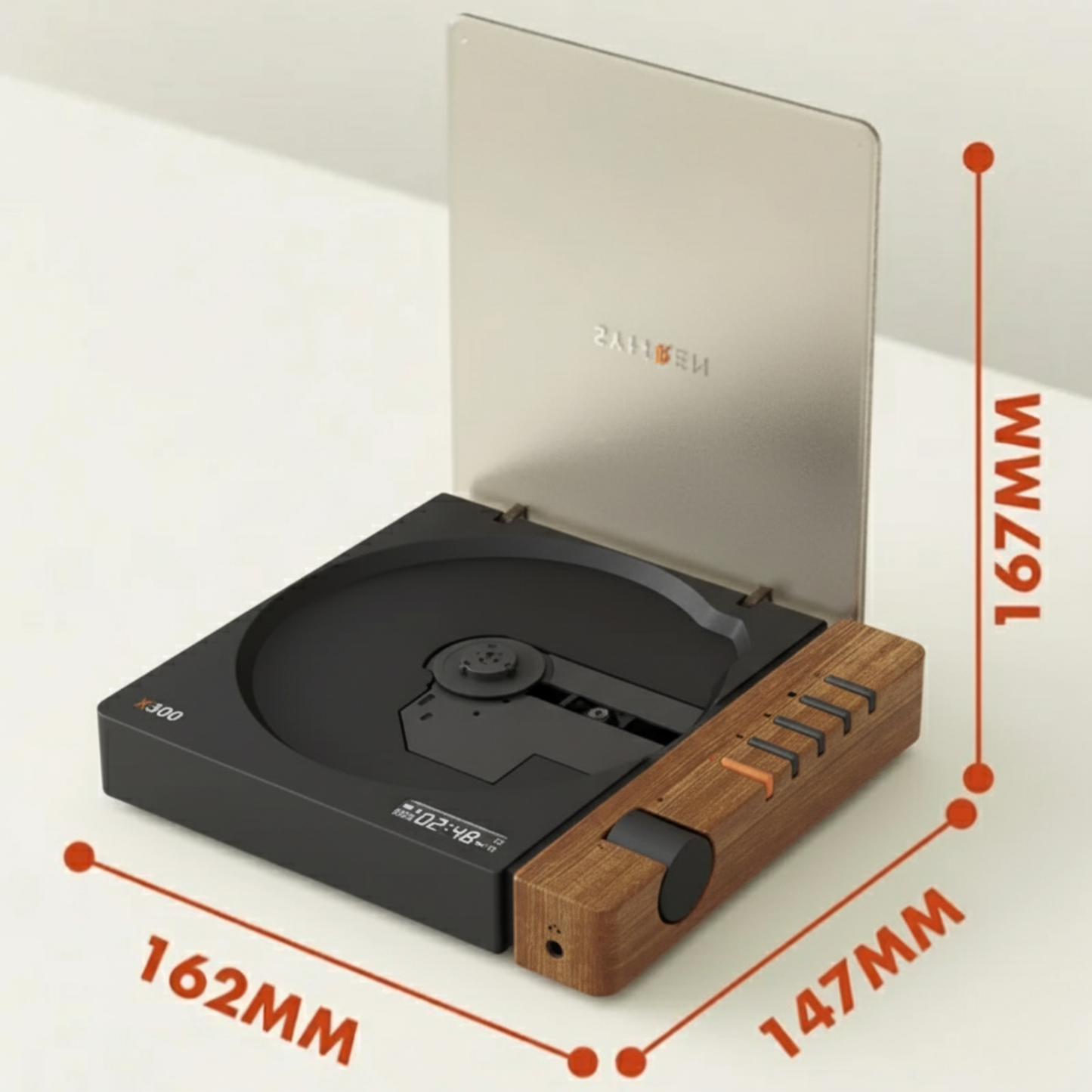 HiFi Portable CD Player Bluetooth 5.3 with Optical Output