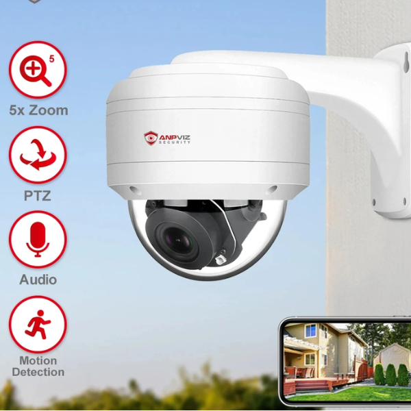 Smart 5MP Outdoor PTZ Camera Human Detection