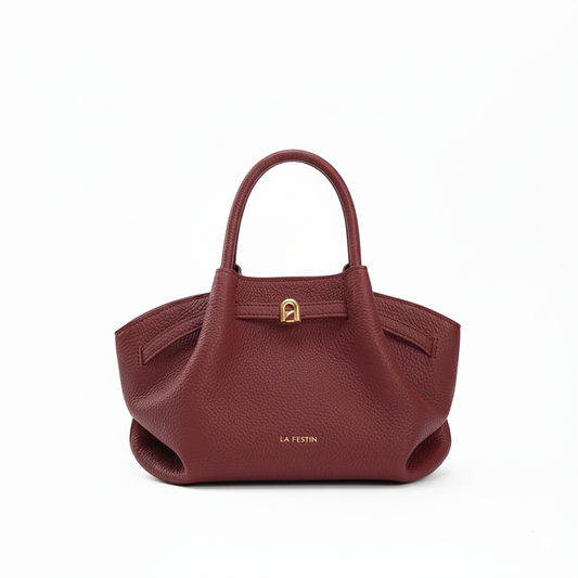 Burgundy Designer Luxury Shoulder Bag