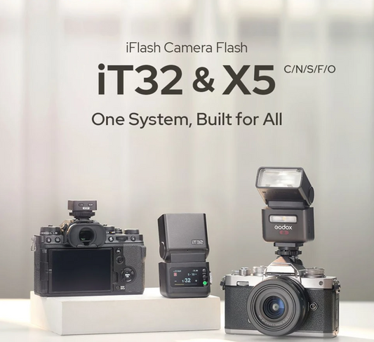 iT32 On-Camera HSS Flash with X5-F Wireless Control