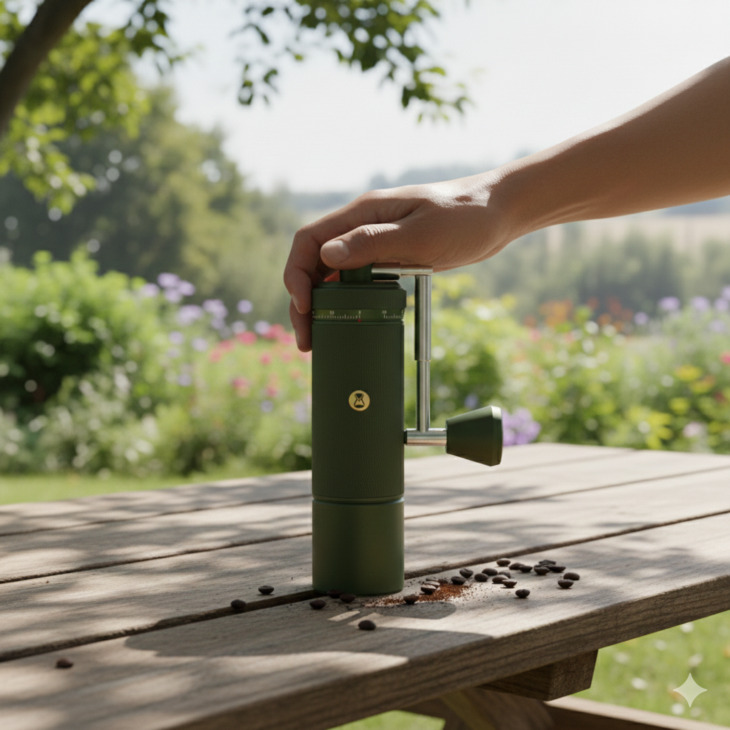 Portable Hand Coffee Grinder All-Metal Precision Burr