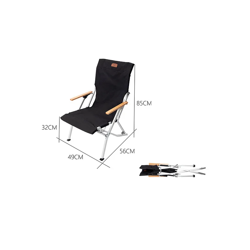 Folding Chair Reinforced Bracket Comfortable Seat