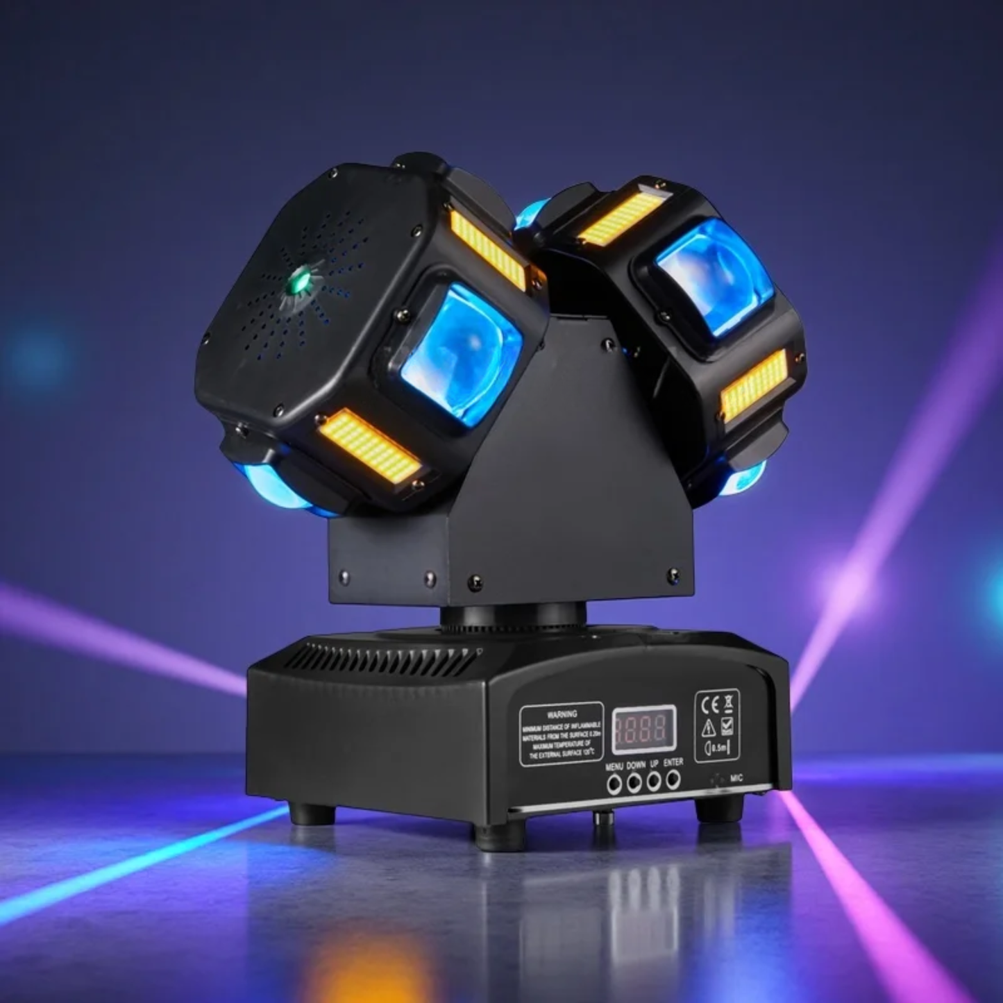 LED Moving Head Stage Light with RGBW Beam & Effects