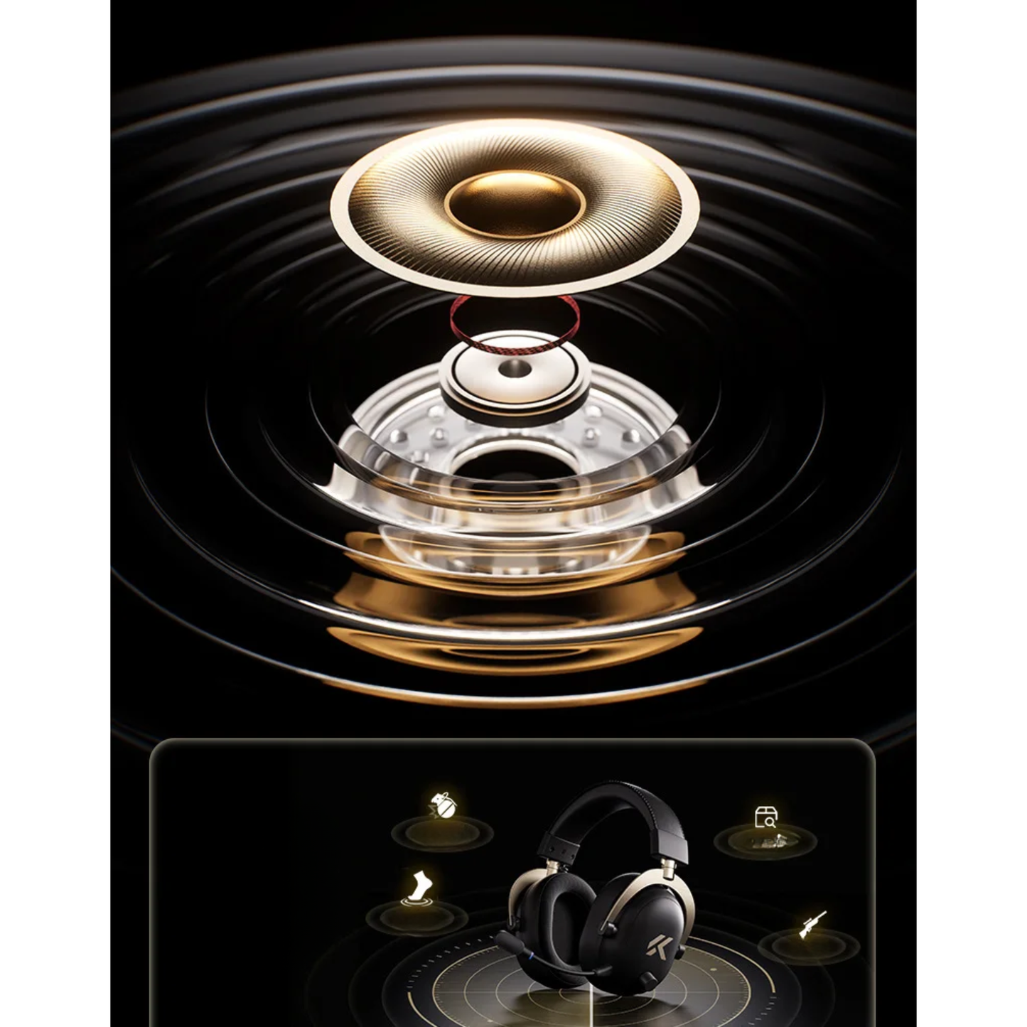 V9 Turbo Wireless Over-Ear Gaming Headset Pro